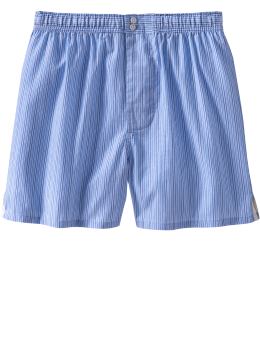 Men: Cheswick striped boxers - blue stripe