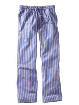 Men: Newbury striped PJ pants - blue & red stripe