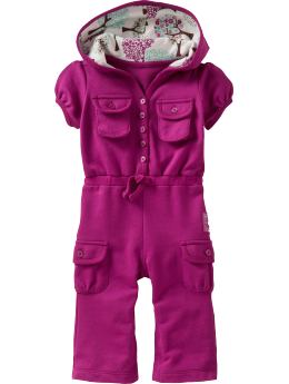 BabyGap: Cargo hooded one-piece - orchid blossom