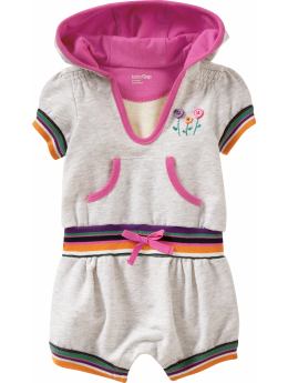 BabyGap: Hooded knit romper - heather gray