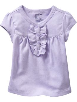 BabyGap: Ruffled placket T - spring lily
