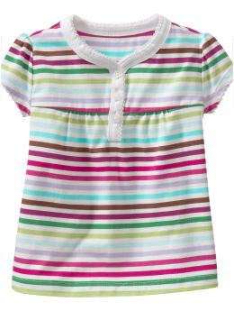 BabyGap: Striped henley T - stripe