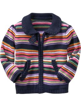 BabyGap: Striped zip-up cardigan - stripe