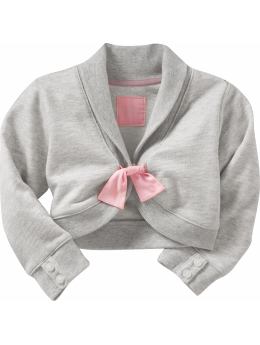 BabyGap: Cropped dance shrug - heather gray