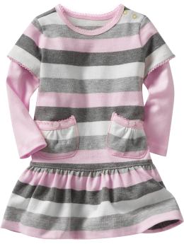 BabyGap: 2-in-1 striped knit dress - stripe