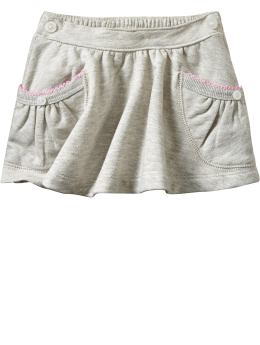 BabyGap: Shirred knit skirt - heather gray