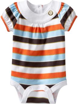 BabyGap: Sparkly striped bodysuit - stripe