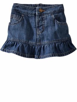 BabyGap: Ruffled denim skirt - denim