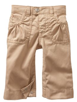 BabyGap: Shirred-pocket pants - light camel