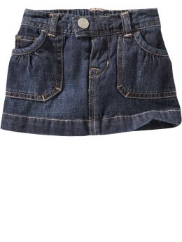 BabyGap: Snap-tab denim mini skirt - denim