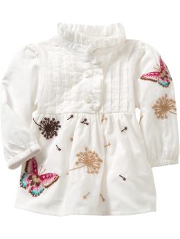 BabyGap: Pintucked butterfly top - off white