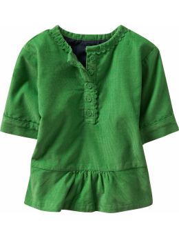 BabyGap: Corduroy drop-waist tunic top - green