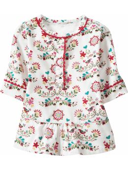 BabyGap: Corduroy drop-waist tunic top - floral