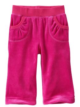 BabyGap: Velour pants - bright ruby