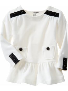 BabyGap: Drop-waist tunic top - milk