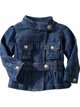 BabyGap: Snap-tab denim jacket - denim