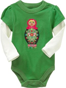 BabyGap: 2-in-1 graphic bodysuit - green