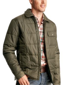 Men: Lightweight quilted jacket - new moss