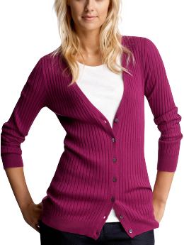Women: Slim cardigan - orchid blossom