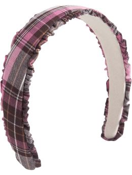 BabyGap: Ruffled headband - fall plaid