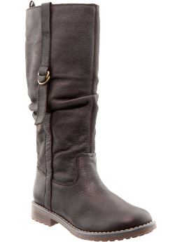 GapKids: Slouchy riding boots - brownie