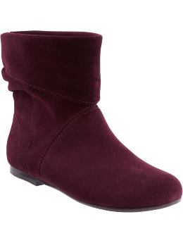 GapKids: Short slouchy boots - red wine