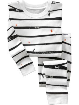 BabyGap: Glow-in-the-dark mummy long sleep set - white