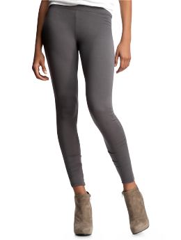 Women: Stretch knit leggings - smoke pearl