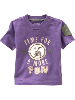 BabyGap: S'more fun graphic T - purple