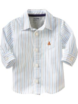 BabyGap: Striped shirt - blue stripe