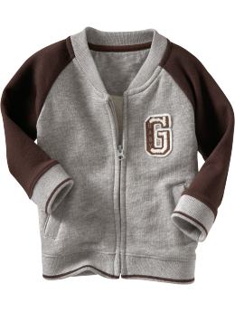 BabyGap: Varsity knit jacket - gray