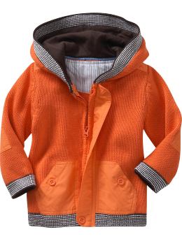 BabyGap: Sailing zip-up sweater hoodie - orange