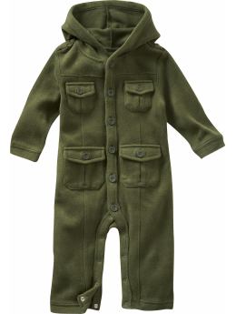 BabyGap: Surplus hoodie one-piece - chives
