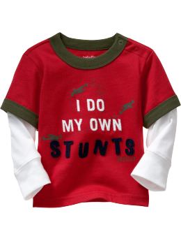 BabyGap: 2-in-1 stunt graphic T - red
