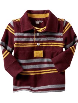 BabyGap: Quilted Rugby polo - rosewood