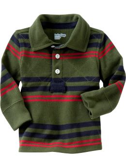 BabyGap: Quilted Rugby polo - olive