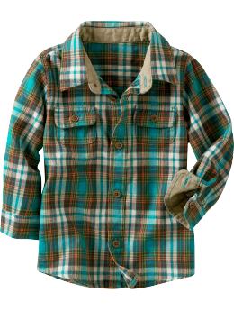 BabyGap: Plaid flannel shirt - plaid
