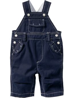 BabyGap: Flap-pocket overalls - navy blue