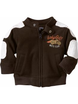 BabyGap: Knit motorcycle jacket - Brown