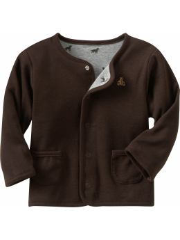 BabyGap: Reversible knit cardigan - classic brown
