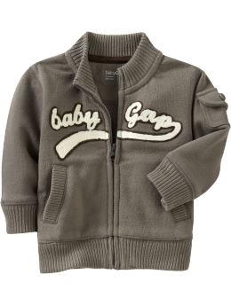 BabyGap: Fleece zip-up jacket - gray