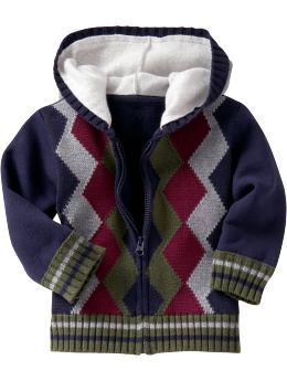 BabyGap: Argyle zip-up hoodie - argyle