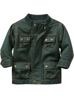 BabyGap: Snap-front jacket - deep forest