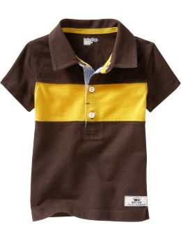 BabyGap: Chest striped polo - classic brown