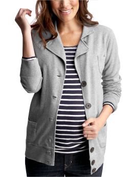 GapMaternity: Notched collar jacket - heather gray