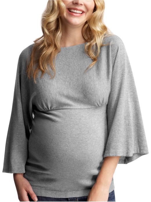 GapMaternity: Dolman-sleeve sweater - heather gray