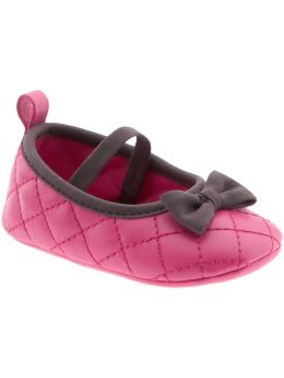 BabyGap: Quilted Mary Jane shoes - bright ruby