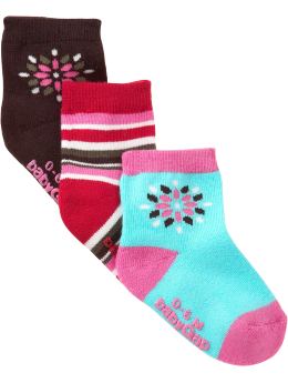 BabyGap: Flower socks (3-pack) - multi floral