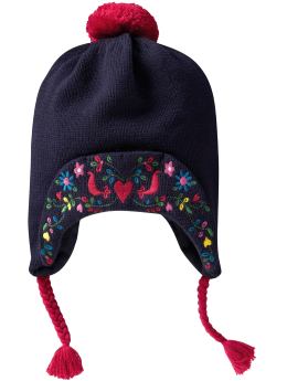 BabyGap: Embroidered knit hat - navy
