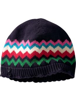 BabyGap: Zigzag striped knit hat - marine blue